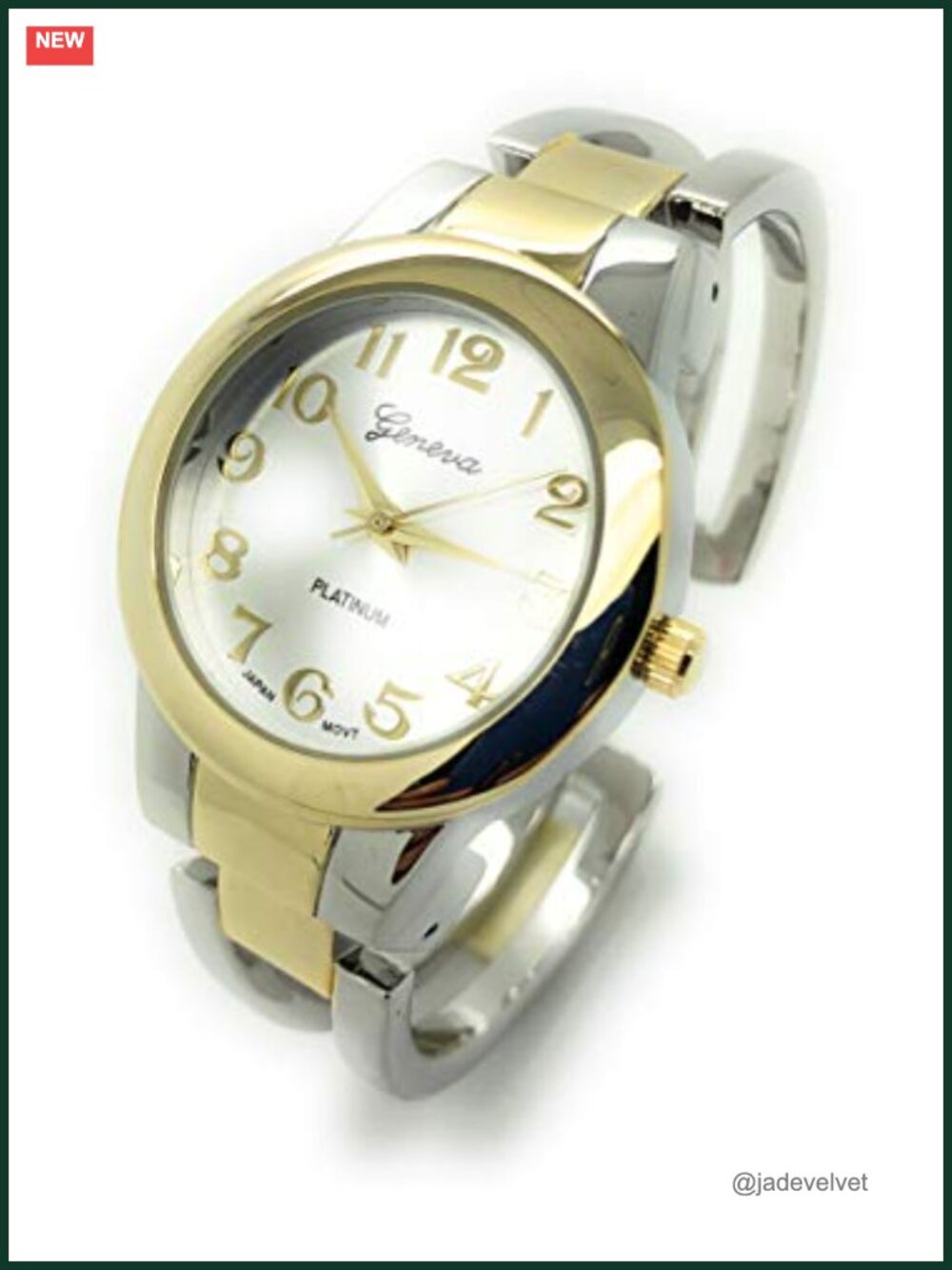 Elegant Simple Casual Metal Bangle Cuff Fashion Watch Easy Reader Dial